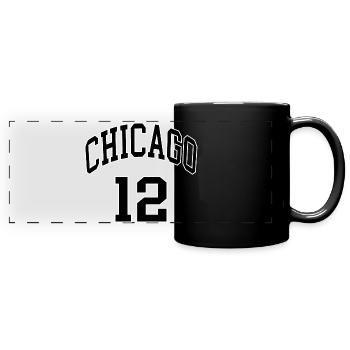 Chicago 12 - Full Colour Panoramic Mug - black - Front
