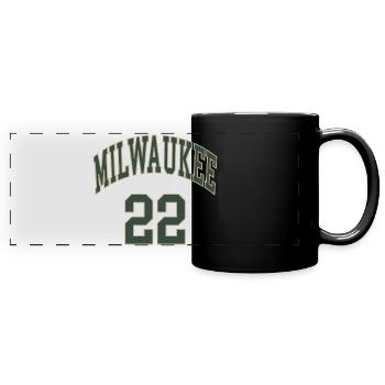Milwaukee 22 - Panorama-Tasse farbig - Schwarz - Vorne