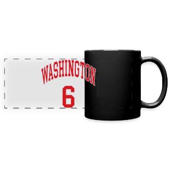 Washington 6 - Full Colour Panoramic Mug - black - Front