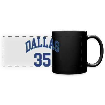 Dallas 35 - Panorama-Tasse farbig - Schwarz - Vorne