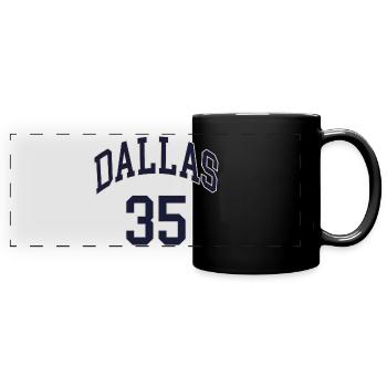 Dallas 35 - Panorama-Tasse farbig - Schwarz - Vorne
