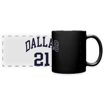 Dallas 21 - Panorama-Tasse farbig - Schwarz - Vorne