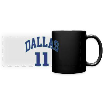 Dallas 11 - Panorama-Tasse farbig - Schwarz - Vorne