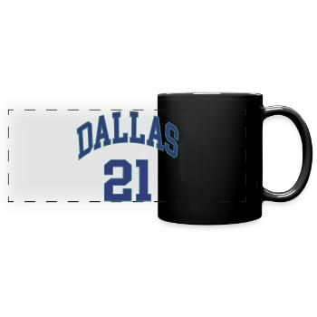 Dallas 21 - Panorama-Tasse farbig - Schwarz - Vorne