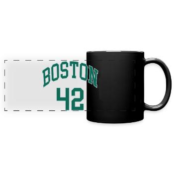 Boston 42 - Mug panoramique uni - noir - Devant