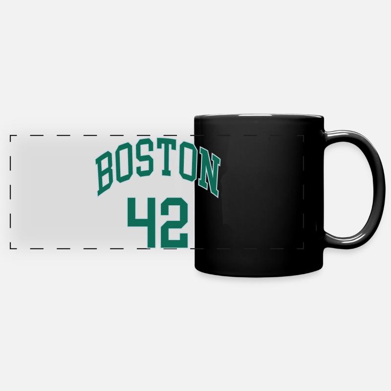 Boston 42 - Panorama-Tasse farbig - Schwarz