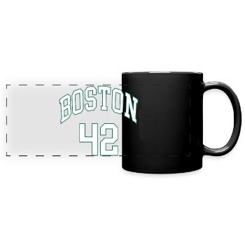 Boston 42 - Mug panoramique uni - noir - Devant