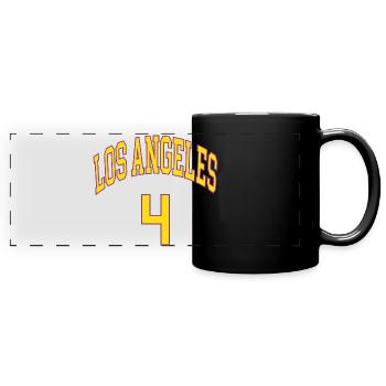 Los Angeles 4 - Panorama-Tasse farbig - Schwarz - Vorne