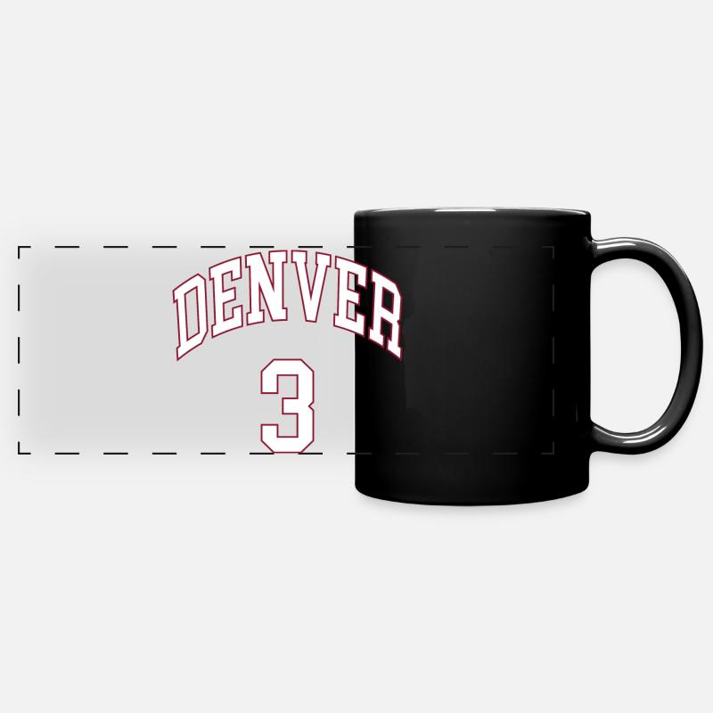 Denver 3 - Panorama-Tasse farbig - Schwarz