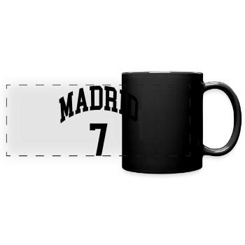 Madrid 7 - Mug panoramique uni - noir - Devant