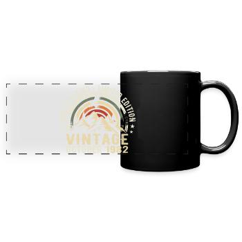 Jubiläum octobre 1982 - geboren im Oktober 1982 - Panorama-Tasse farbig - Schwarz - Vorne