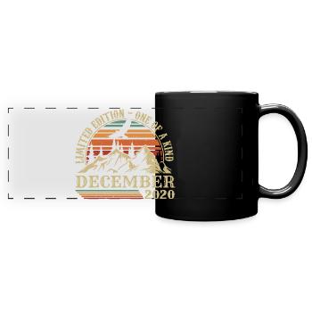 Vintage December 2020, Awesome Since December 2020 - Full Colour Panoramic Mug - black - Front