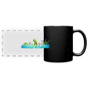 Aquasicaping Unterwasserwelt Kampffisch Aquarium - Panorama-Tasse farbig - Schwarz - Vorne