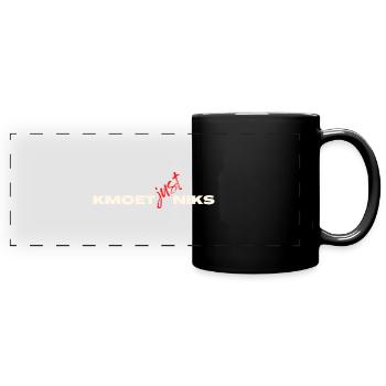 Kmoet just nothing, Dialecte anversois Chemises - Mug panoramique uni - noir - Devant