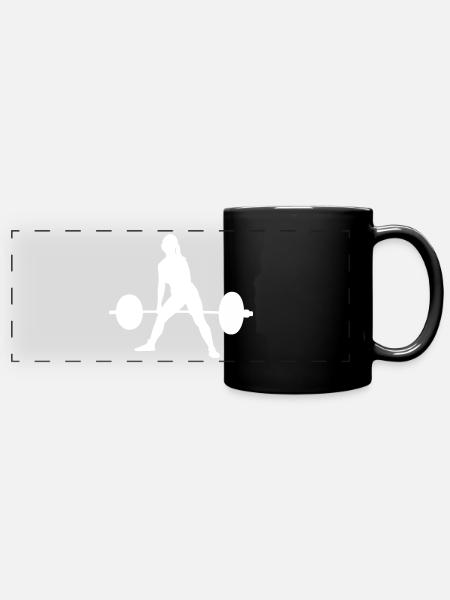 Deadlift - Full Colour Panoramic Mug - black