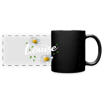 Louise - Mug panoramique uni - noir - Devant