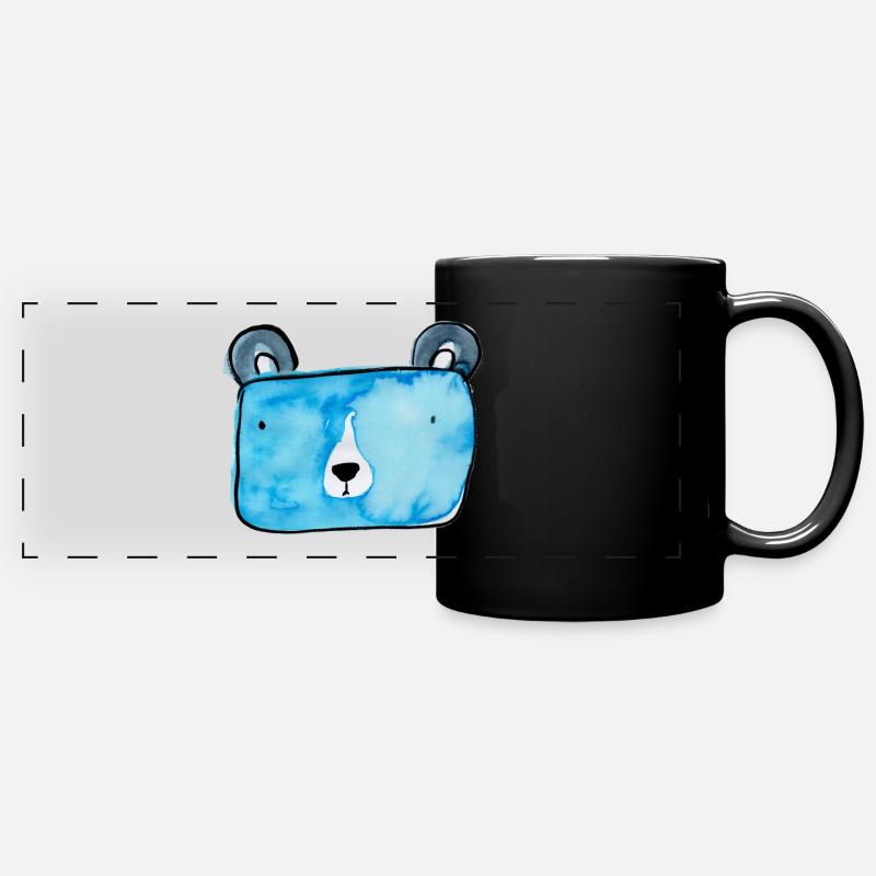 Bärli - Panorama-Tasse farbig - Schwarz