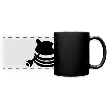 Dalek - Panorama-Tasse farbig - Schwarz - Vorne