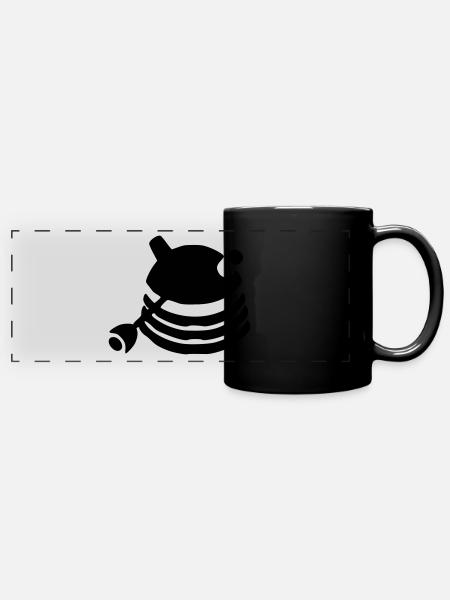 Dalek - Panorama-Tasse farbig - Schwarz