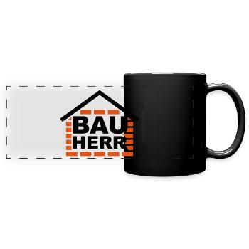 builder - Full Colour Panoramic Mug - black - Front