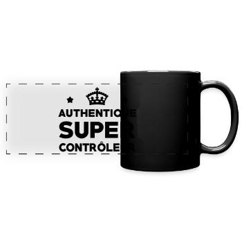 Contrôleur / Controleur / Bus / Transport - Mug panoramique uni - noir - Devant