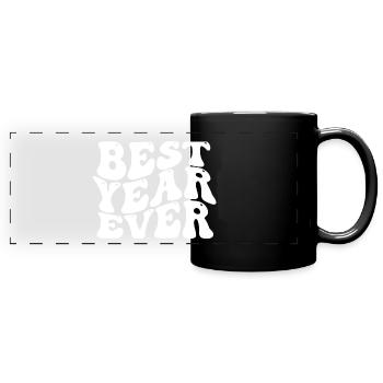 Best Year Ever - Full Colour Panoramic Mug - black - Front