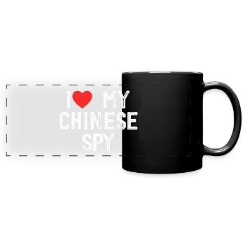 I Love My Chinese Spy - Mug panoramique uni - noir - Devant
