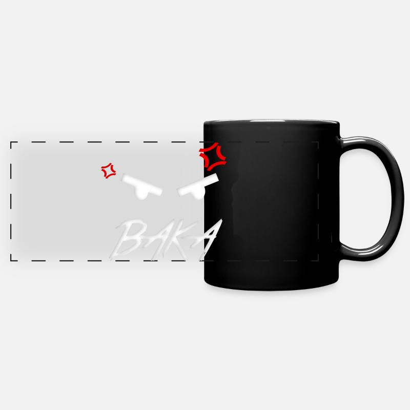 Baka Anime Expression - Full Colour Panoramic Mug - black