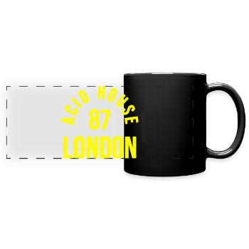 Acid Haus - Panorama-Tasse farbig - Schwarz - Vorne