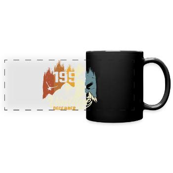 Cadeau d’anniversaire né en décembre 1954 - Mug panoramique uni - noir - Devant