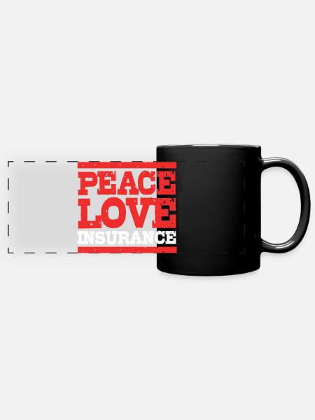 Versicherung Versicherungsagent - Panorama-Tasse farbig - Schwarz