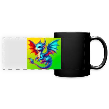 dragon - Full Colour Panoramic Mug - black - Front