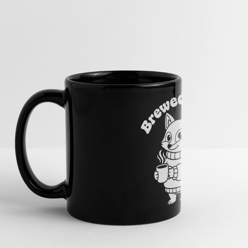 Modèle de pull Coffee Fox Mug panoramique uni