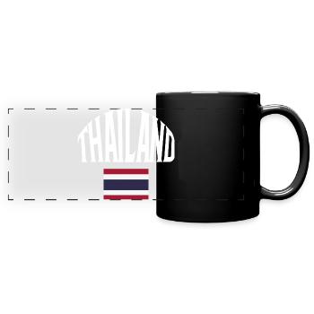 Thaïlande - Mug panoramique uni - noir - Devant