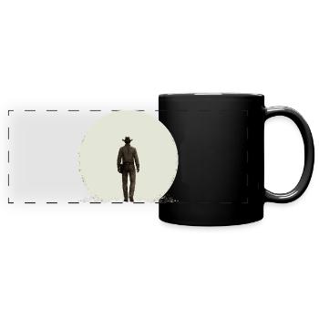 Pfad des Vaters - Panorama-Tasse farbig - Schwarz - Vorne