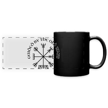Wikinger-Vegvisir-Kompass - Panorama-Tasse farbig - Schwarz - Vorne