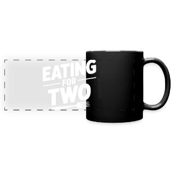Eating for Two - Full Colour Panoramic Mug - black - Front