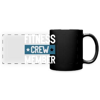 Équipe de remise en forme - Mug panoramique uni - noir - Devant