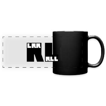 RLRRLRLL Drums Paradiddle - Mug panoramique uni - noir - Devant