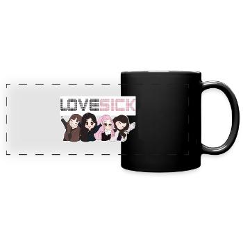 K-Pop. - Panorama-Tasse farbig - Schwarz - Vorne