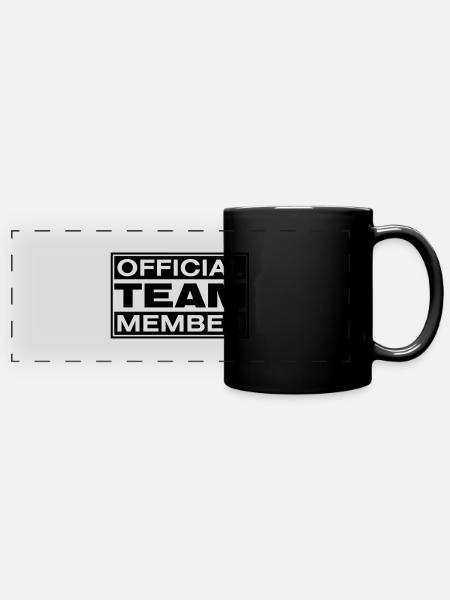 OFFICIAL TEAM MEMBER - Panorama-Tasse farbig - Schwarz