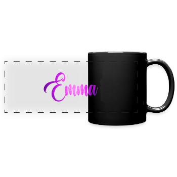 Emma - Full Colour Panoramic Mug - black - Front