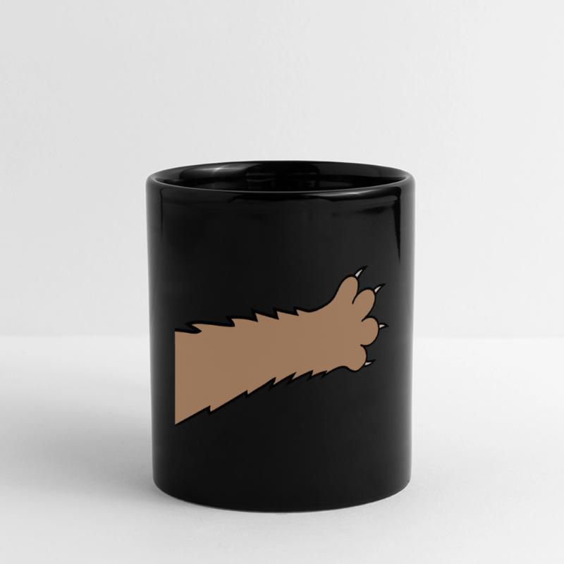 Chats, griffes, pattes, pattes, griffes acérées, grattage Mug panoramique uni