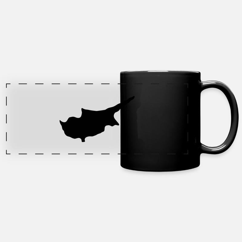 Chypre - Mug panoramique uni - noir