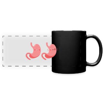 Gastroparésie intestinale - Mug panoramique uni - noir - Devant