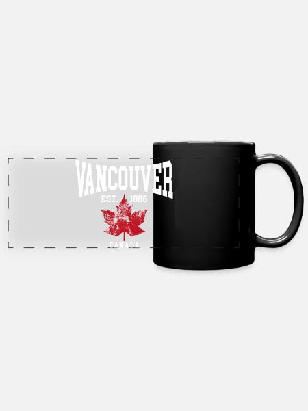 Vancouver - Full Colour Panoramic Mug - black