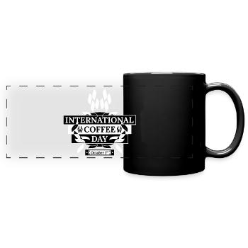 International Coffee Day - Full Colour Panoramic Mug - black - Front
