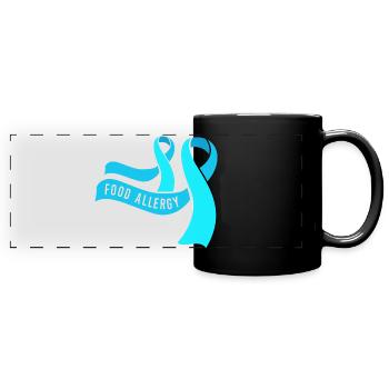 Allergies alimentaires - Mug panoramique uni - noir - Devant