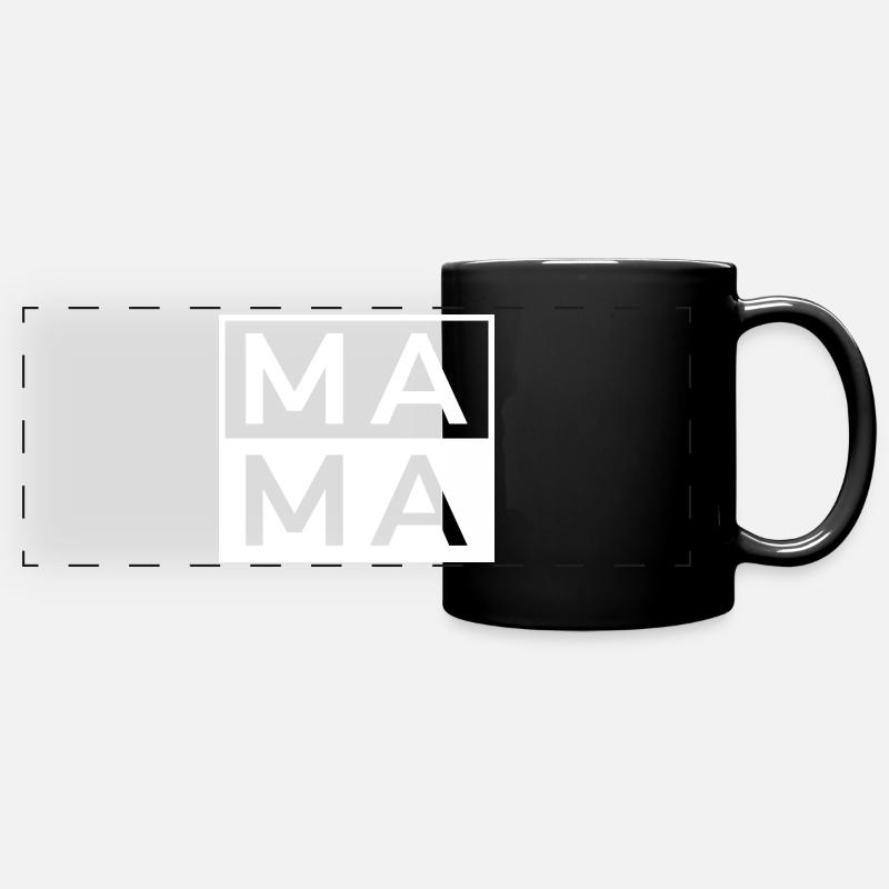 Mama - Mug panoramique uni - noir