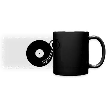 DJ Turntables Turntable Tonearm Record - Full Colour Panoramic Mug - black - Front